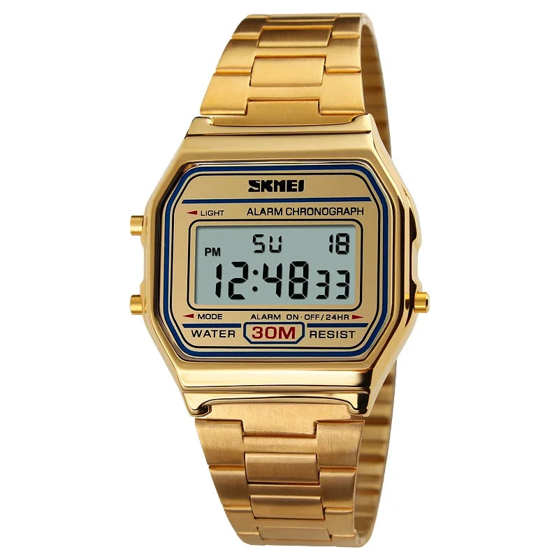 SKMEI Stainless Steel LED Sports Watch ATHLEXES