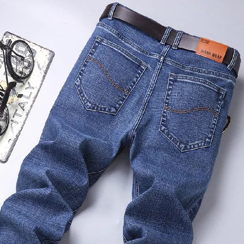 Blue Comfort Stretch Jeans for Men ATHLEXES