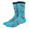 2024 Hiphop Funny Animal Dress Socks for Men - Flamingo & Penguin ATHLEXES