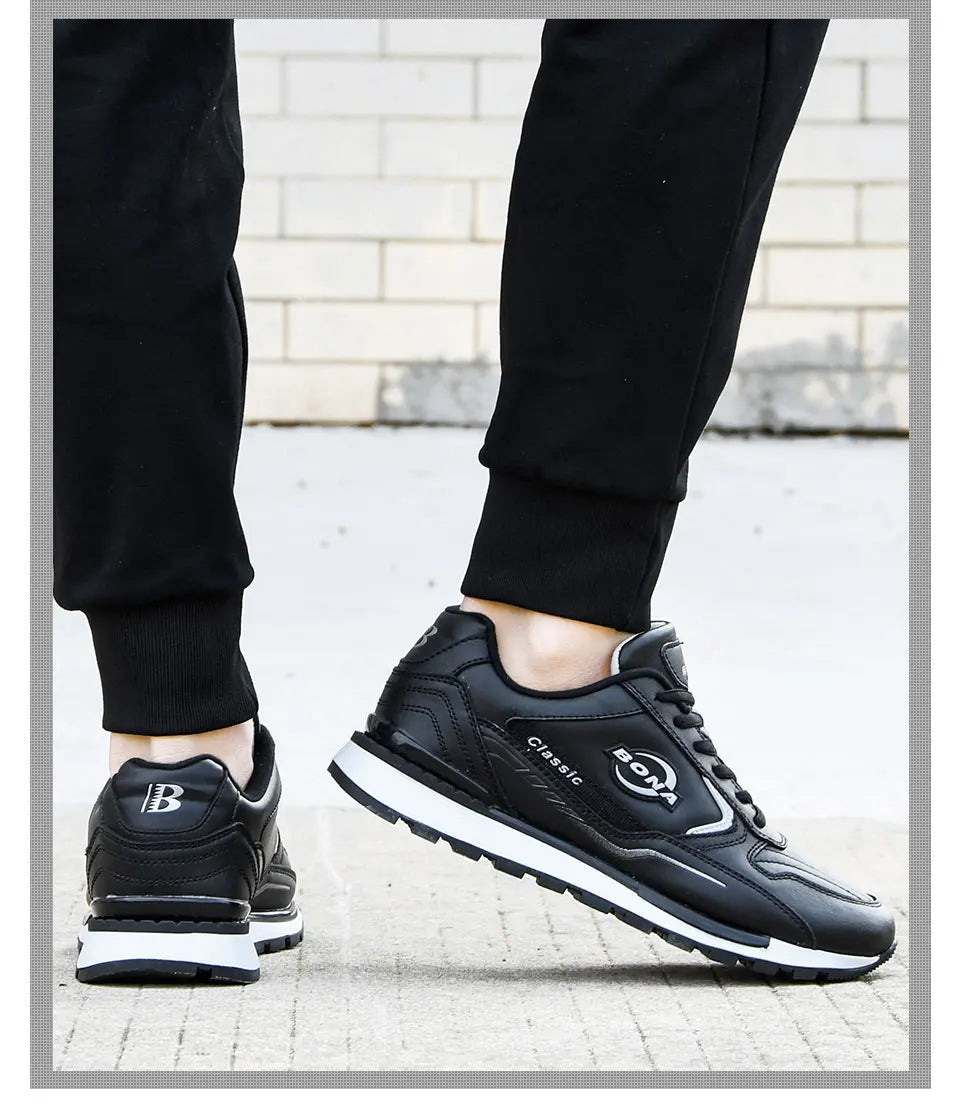 BONA Nubuck Leather Casual Sneakers for Men ATHLEXES