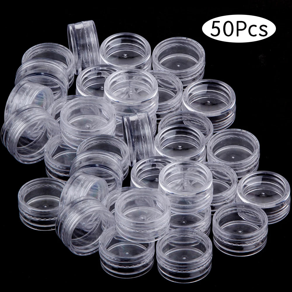 Premium Acrylic Makeup Storage Jars Set ATHLEXES