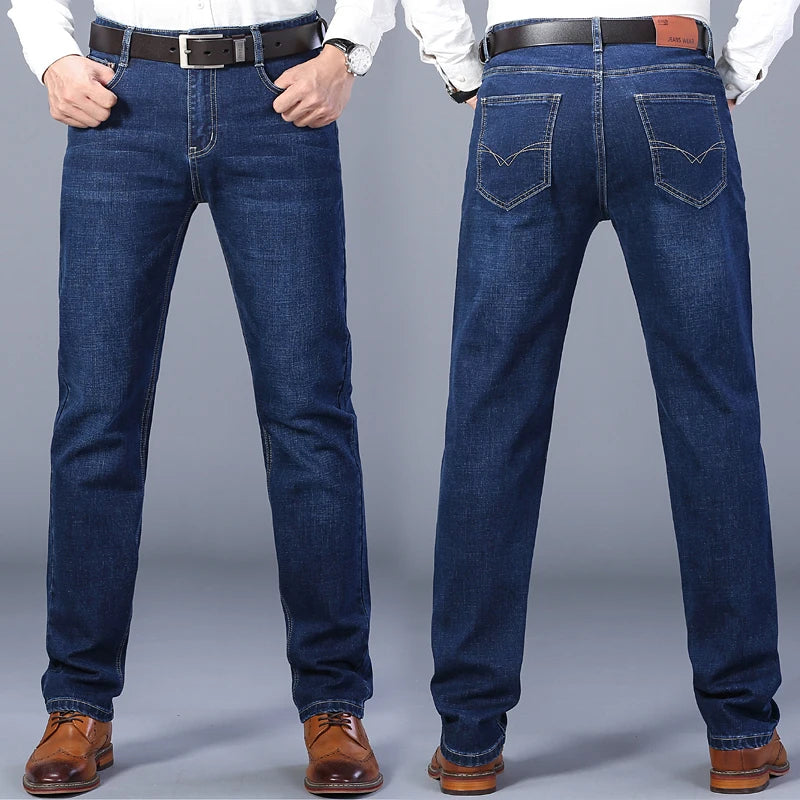Blue Stretch Jeans & Black Denim Casual Trousers ATHLEXES