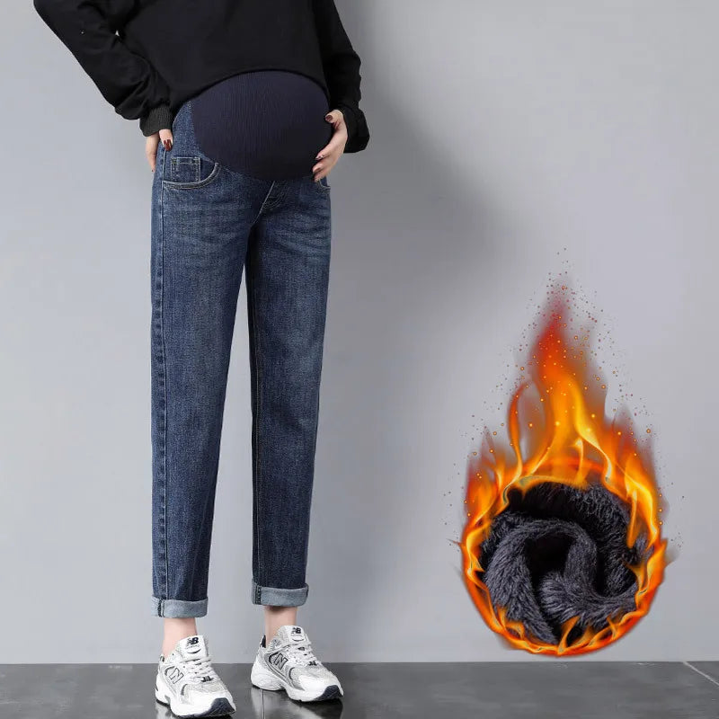 VelvetPlus Maternity Jeans for Comfort & Style ATHLEXES