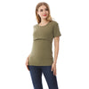 NurtureNest Stylish Nursing T-Shirt for Moms ATHLEXES