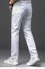 Classic White Slim Fit Stretch Jeans for Men ATHLEXES