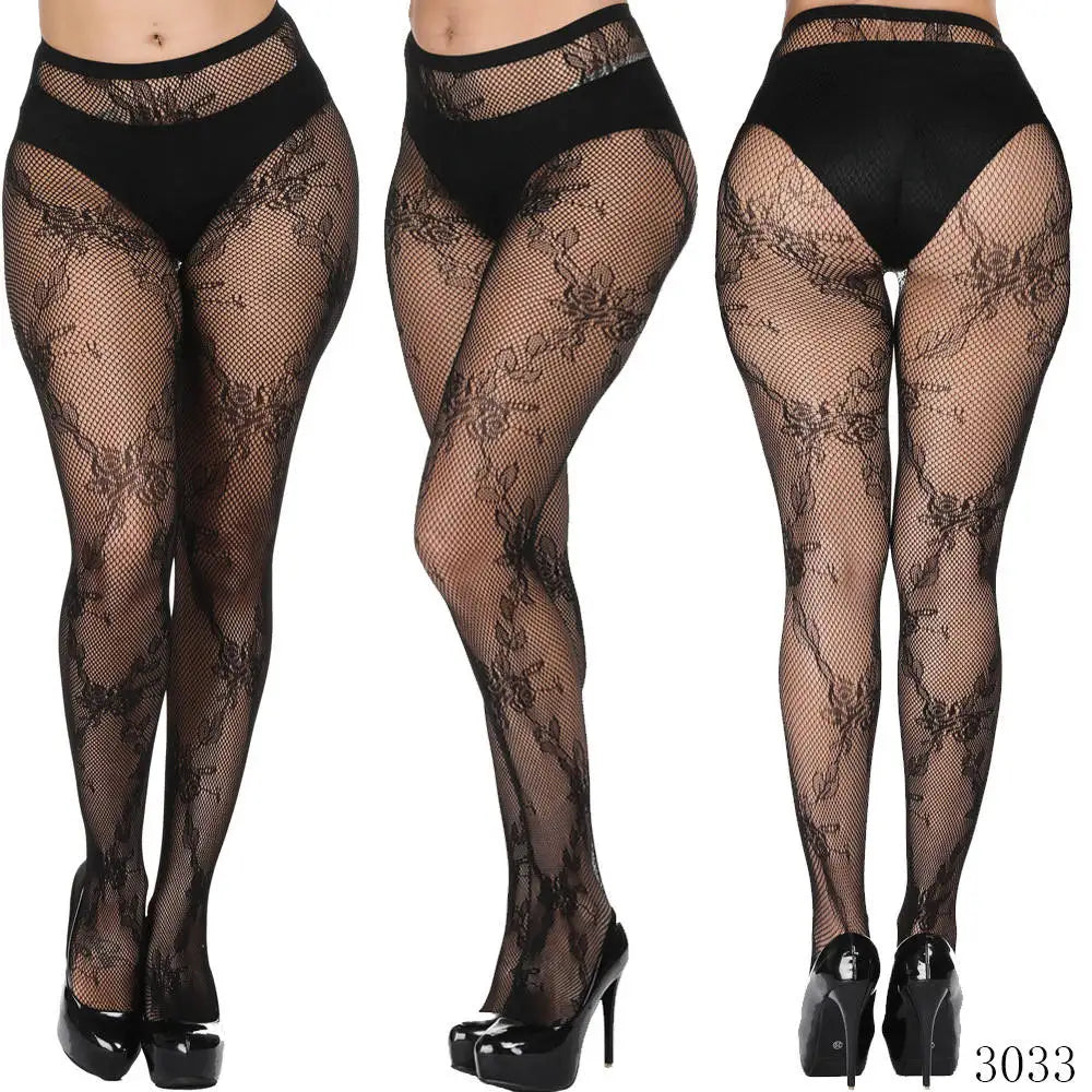 DOIAESKV Plus Size Women Bodystocking Sexy Lingerie Tights ATHLEXES