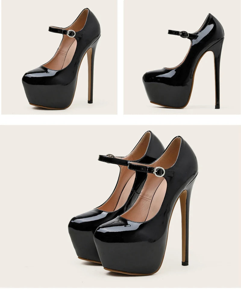 Seductive Red 17cm High Heels Party Pumps ATHLEXES