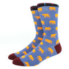 2024 Hiphop Funny Animal Dress Socks for Men - Flamingo & Penguin ATHLEXES