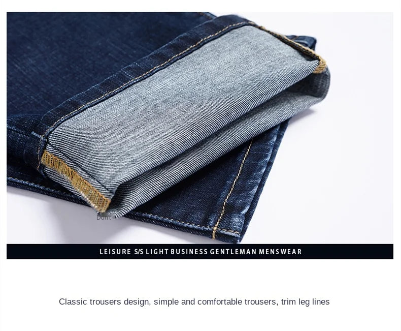 Shan Bao Classic Straight Stretch Denim Jeans ATHLEXES