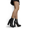 Onlymaker Women’s Chic Black Matte Ankle Boots with 12CM Heel ATHLEXES