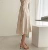 Chic Vintage Cotton Linen A-Line Dress ATHLEXES