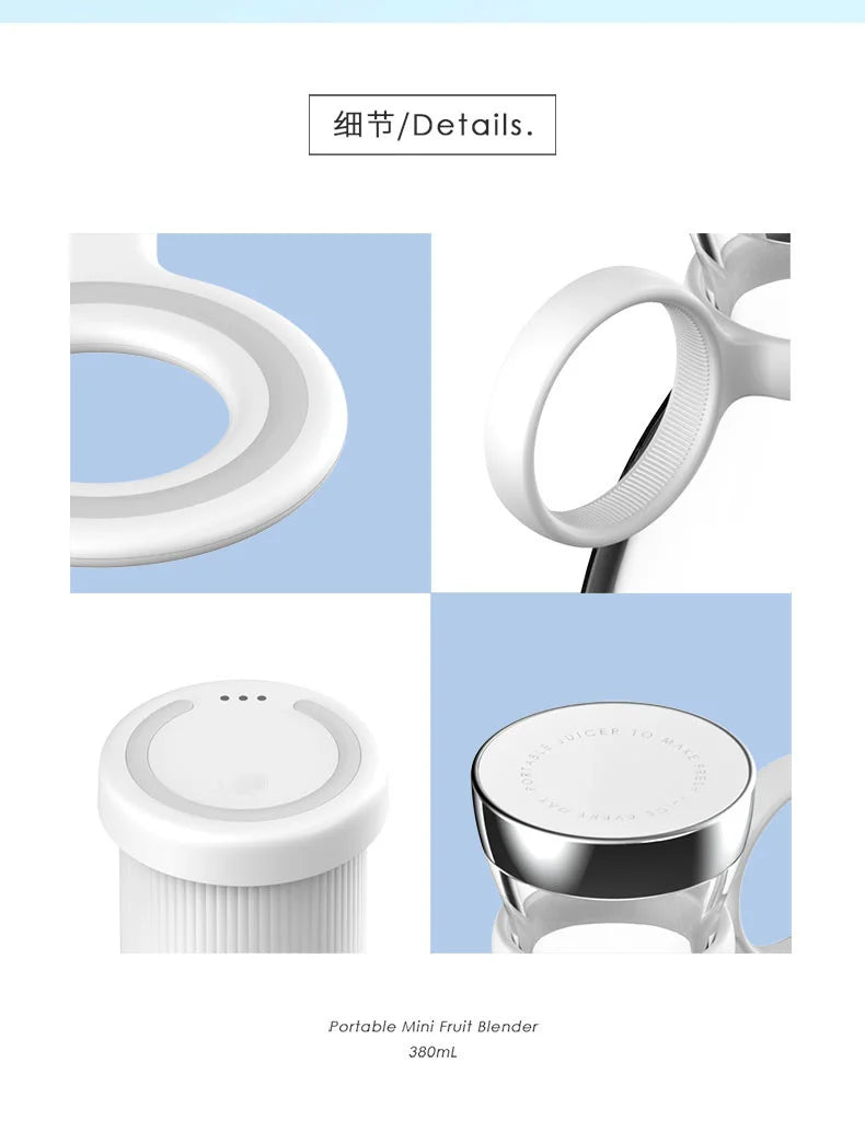 Zoeydam Mini Electric Juice Blender ATHLEXES