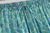 Bohemian Floral Ruffle Hem Midi Skirt ATHLEXES