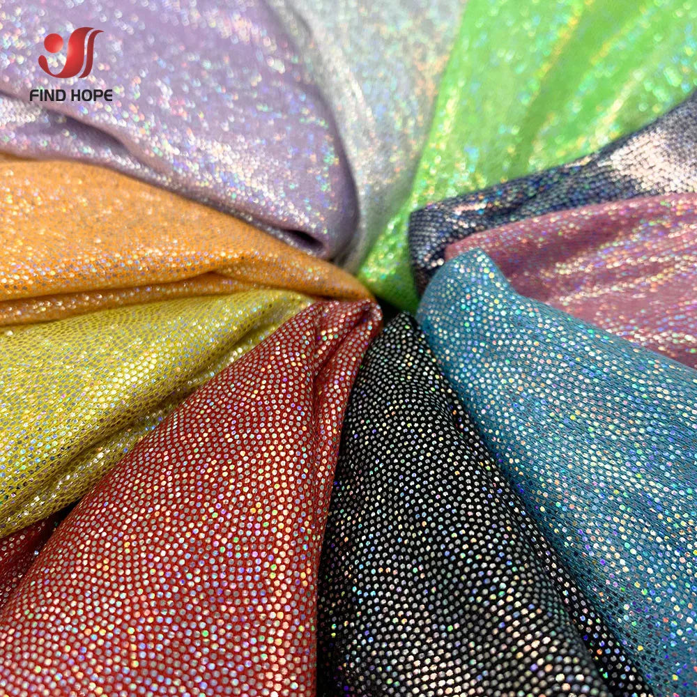 Iridescent Glitter Polyester Fabric for Crafts ATHLEXES