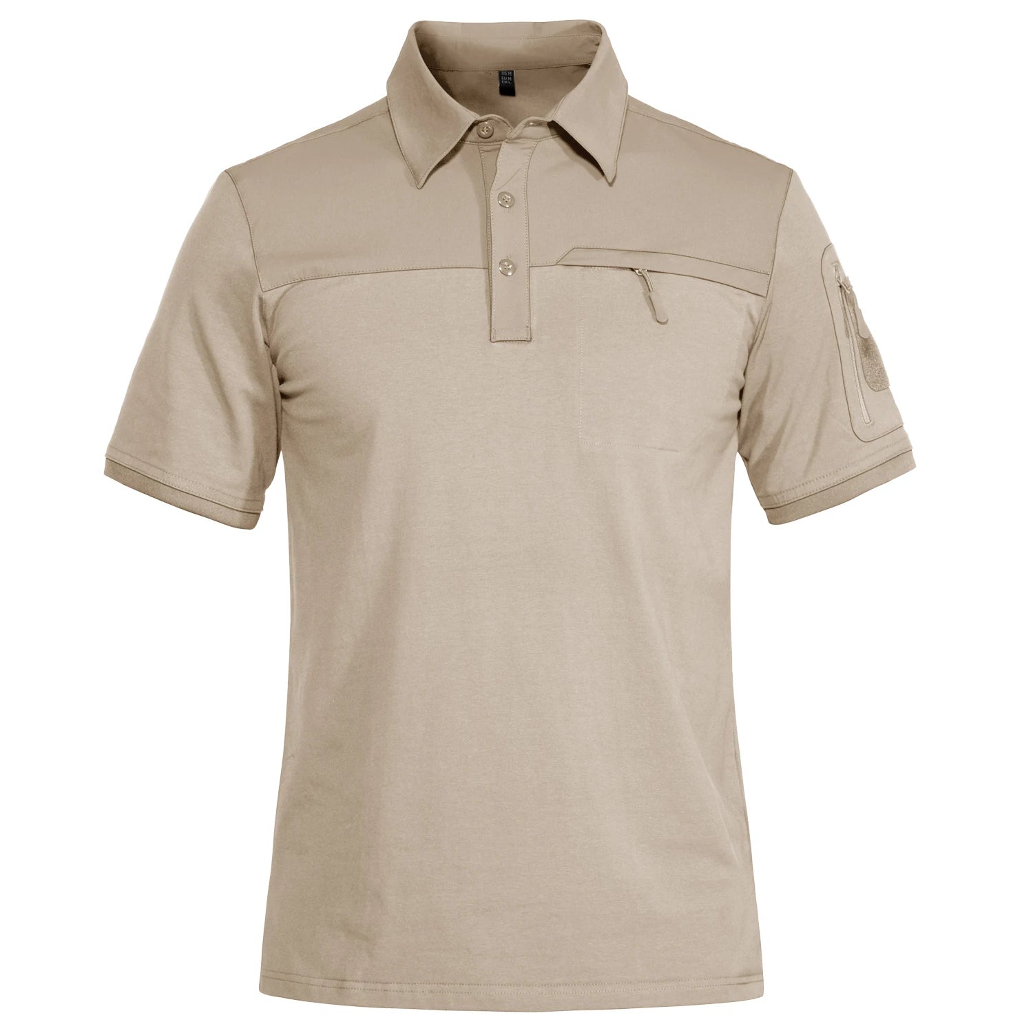TACVASEN Men's Outdoor Polo Shirt with 2 Zipper Pockets ATHLEXES