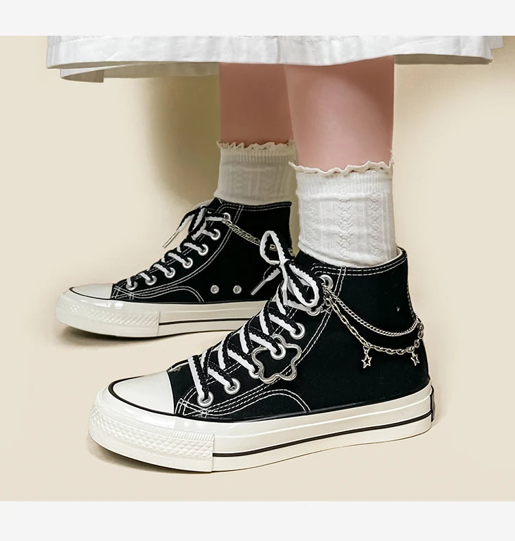 Amy and Michael Women's High Top Canvas Sneakers ATHLEXES