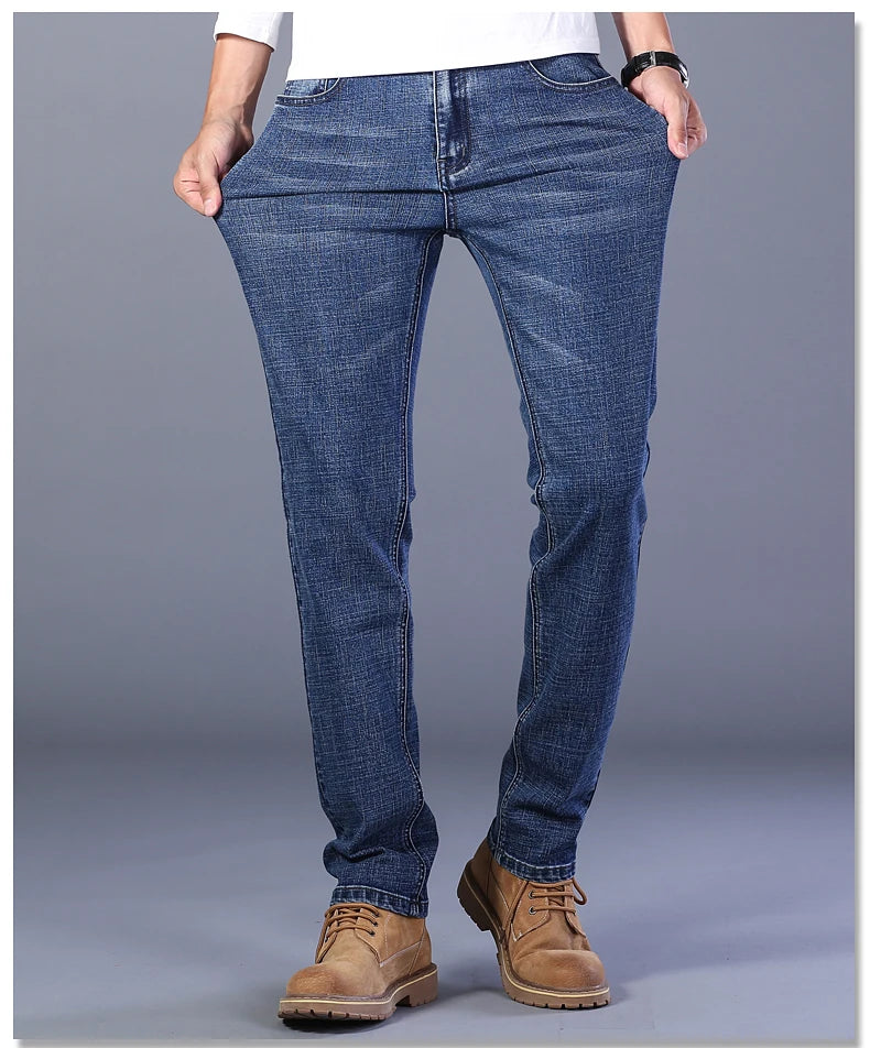 Blue Stretch Jeans & Black Denim Casual Trousers ATHLEXES