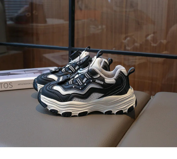 FleeceLined Kids Sneakers with NonSlip Sole ATHLEXES