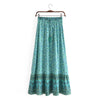 Bohemian Floral Ruffle Hem Midi Skirt ATHLEXES