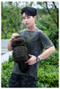 Tactical Sling Shoulder Bags Waterproof Night Reflective Strip Pack EDC Molle Chest Bag 10L Capacity Black ATHLEXES