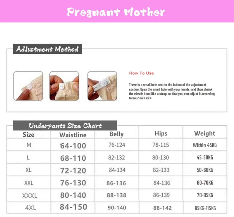 CottonSoft Adjustable High Waist Maternity Briefs ATHLEXES
