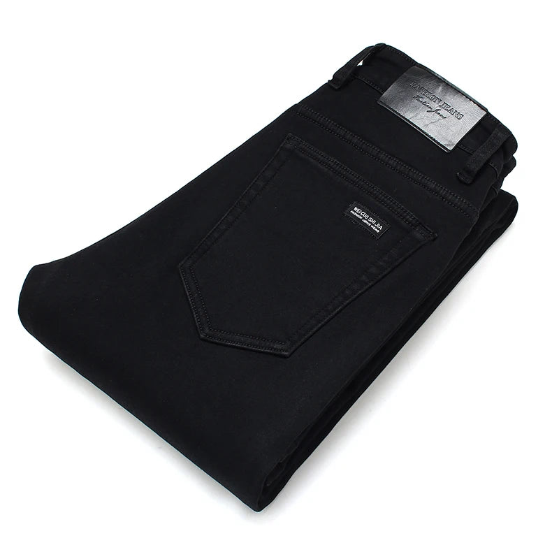 SleekFit Men's Black Slim Jeans ATHLEXES