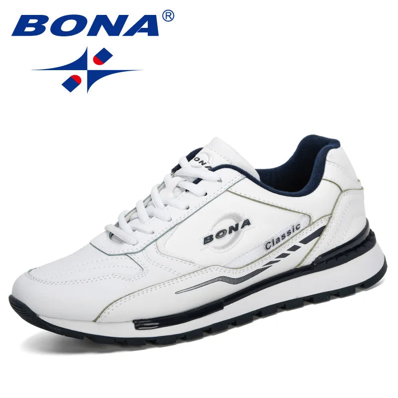 BONA Nubuck Leather Casual Sneakers for Men ATHLEXES