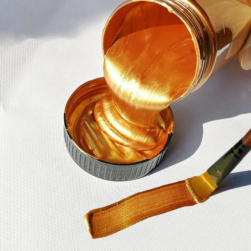 Metallic Gold Acrylic Paint for Creative Crafts ATHLEXES