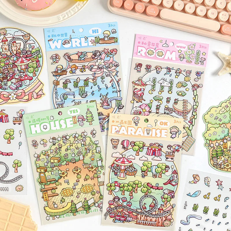 Dreamland 3D Aquascape Sticker Set ATHLEXES