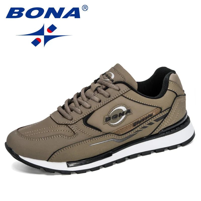 BONA Nubuck Leather Casual Sneakers for Men ATHLEXES
