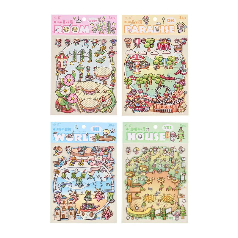 Dreamland 3D Aquascape Sticker Set ATHLEXES