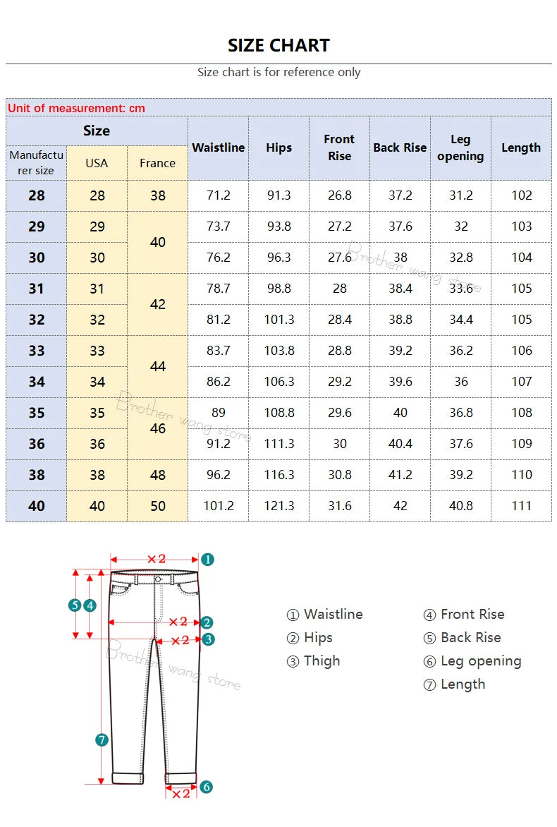 Classic Fit Stretch Denim Trousers for Men ATHLEXES