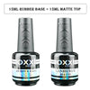 OXXI No Wipe Gel Polish Base and Top Coat Kit ATHLEXES
