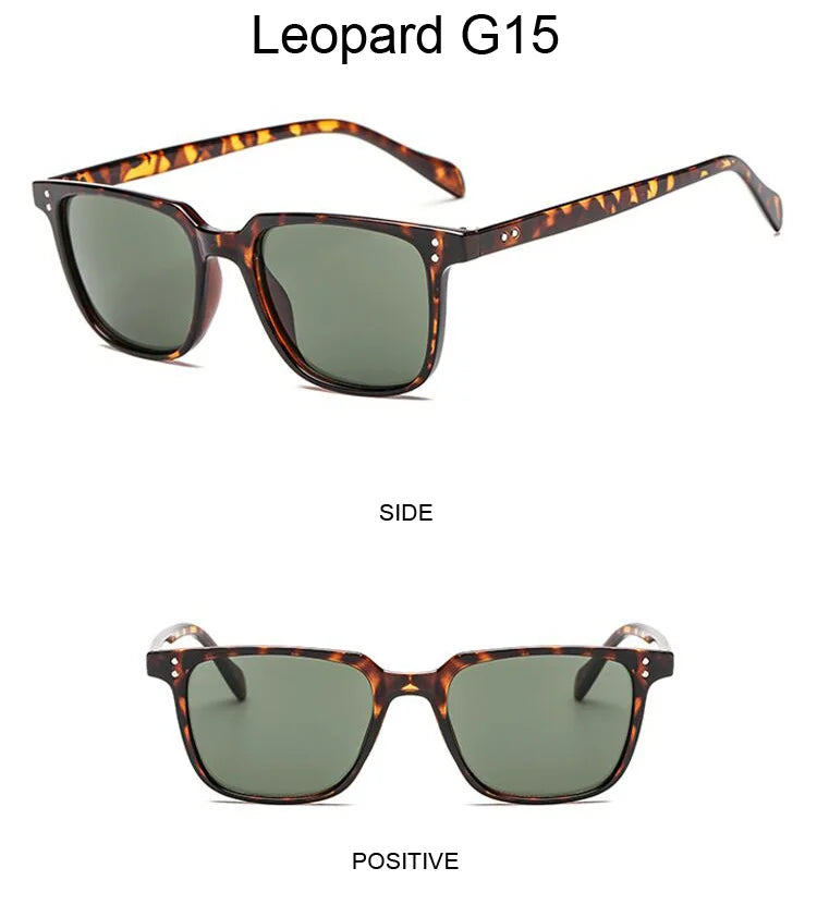 Retro Black Square Sunglasses for Men ATHLEXES