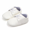 Meckior Retro Leather Baby Shoes with Anti-Slip Rubber Sole ATHLEXES