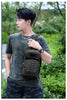Tactical Sling Shoulder Bags Waterproof Night Reflective Strip Pack EDC Molle Chest Bag 10L Capacity Black ATHLEXES