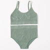 Women Seamless Bras Panties Set Sports Crop Top Briefs ATHLEXES