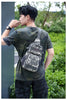 Tactical Sling Shoulder Bags Waterproof Night Reflective Strip Pack EDC Molle Chest Bag 10L Capacity Black ATHLEXES