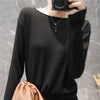 YSZWDBLX Women's Slim Fit Knit O-neck Sweater ATHLEXES