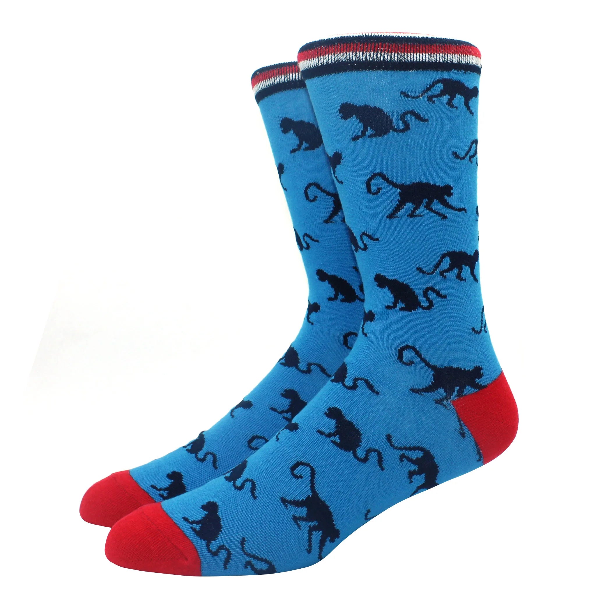 2024 Hiphop Funny Animal Dress Socks for Men - Flamingo & Penguin ATHLEXES