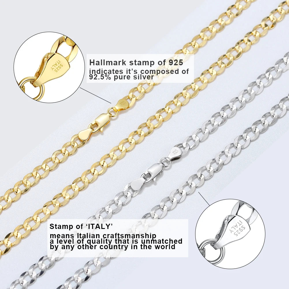 Rinntin 18K Gold Cuban Link Chain Necklace ATHLEXES