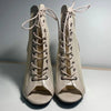 Hollow Mesh Peep Toe Stilettos: Summer High Heel Fashion ATHLEXES