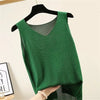 Chic Summer V Neck Knitted Blouse for Women ATHLEXES