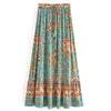 Bohemian Floral Ruffle Hem Midi Skirt ATHLEXES