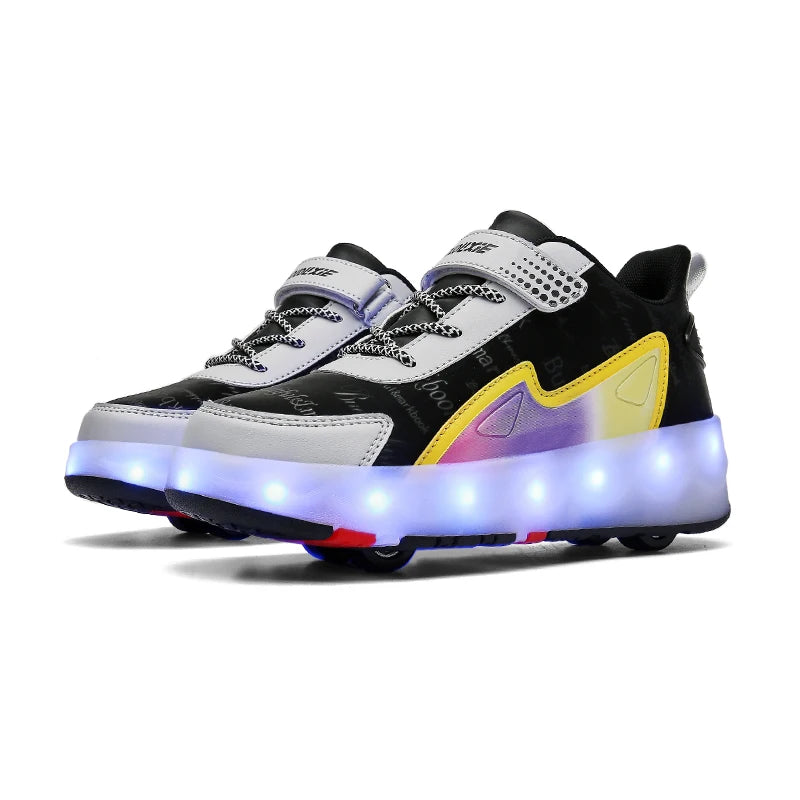GlowRoller LED Skate Shoes for Kids ATHLEXES