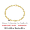 Rinntin 18K Gold Cuban Link Chain Necklace ATHLEXES