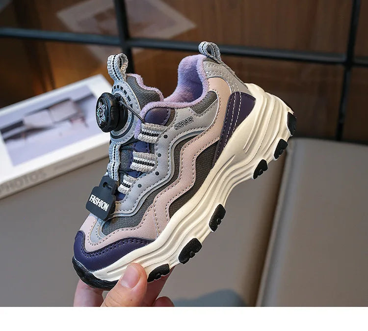 FleeceLined Kids Sneakers with NonSlip Sole ATHLEXES
