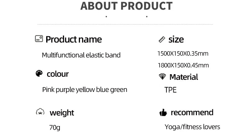 YogaFlex Resistance Band and Stretching Rope ATHLEXES