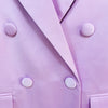 Satin Luxe Double Breasted Blazer and Mini Skirt Set ATHLEXES