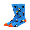 2024 Hiphop Funny Animal Dress Socks for Men - Flamingo & Penguin ATHLEXES